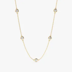 Bold Diamond By The Yard Necklace, Tanya