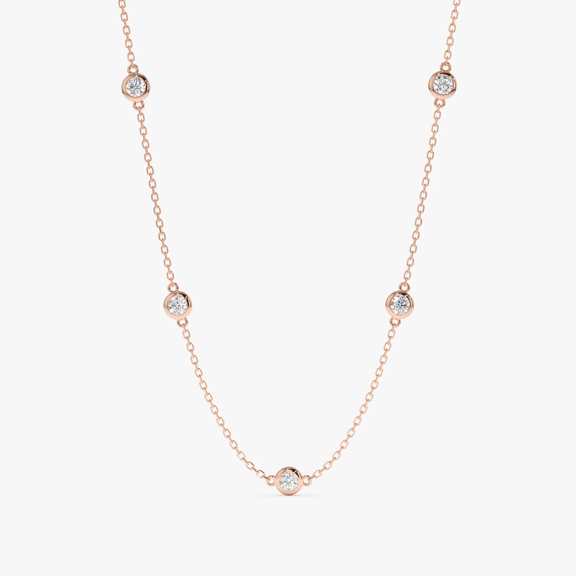 Bold Diamond By The Yard Necklace, Tanya