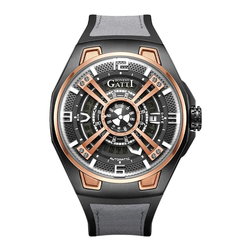 Bonest Gatti einzigartige Luxus Automatikuhr