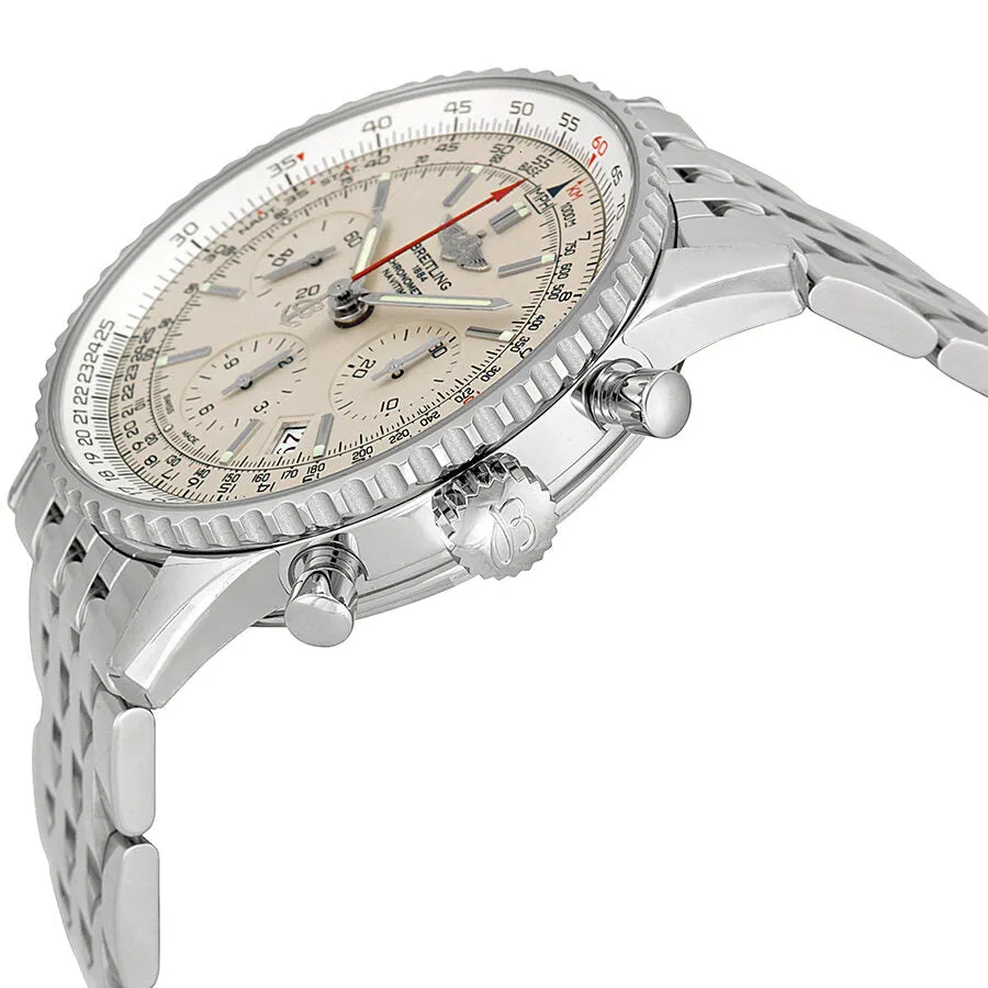 Breitling Navitimer 01 Limited Off White Dial Stainless Steel Men's Watch AB012312-G756 AB012312-G756SS