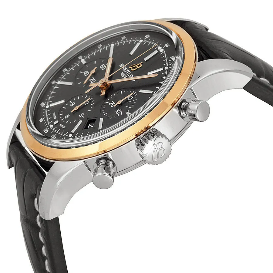 Breitling Transocean Chronograph Black Dial Men's Watch UB015212-BC74BKCD UB015212/BC74
