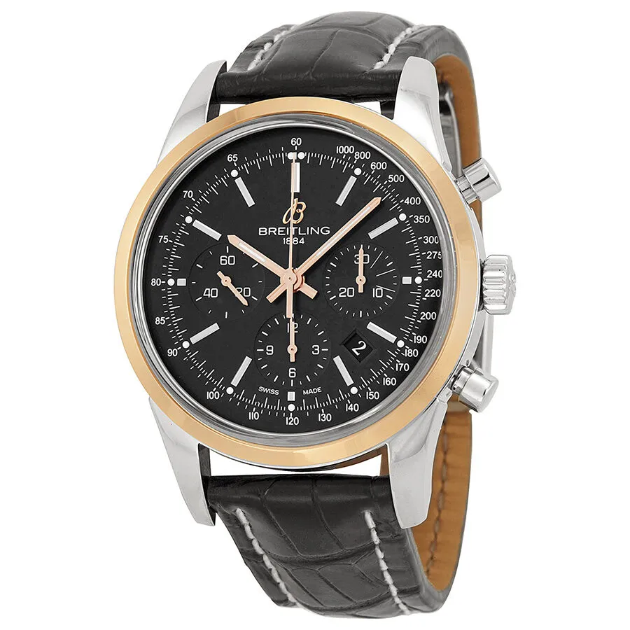 Breitling Transocean Chronograph Black Dial Men's Watch UB015212-BC74BKCD UB015212/BC74