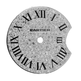 Cartier Ballon Bleu 28mm Diamond Pavé Custom Dial