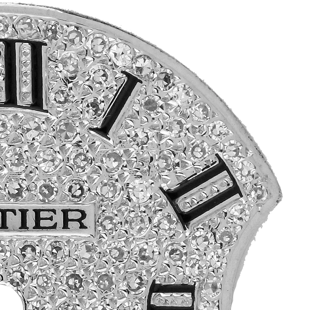 Cartier Ballon Bleu 28mm Diamond Pavé Custom Dial