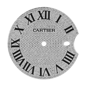 Cartier Ballon Bleu 42mm Diamond Pavé/Roman Numeral Custom Dial