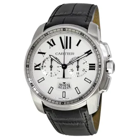 Cartier Calibre de Cartier Automatic Silver Dial Men's Watch W7100046
