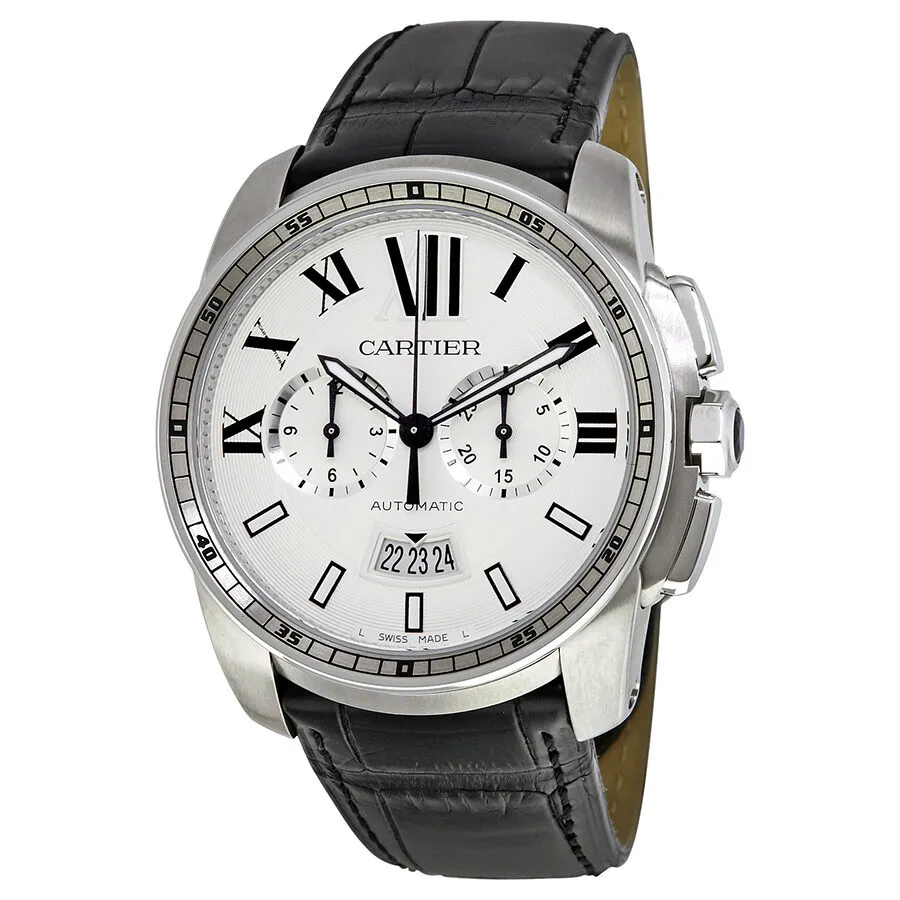 Cartier Calibre de Cartier Automatic Silver Dial Men's Watch W7100046