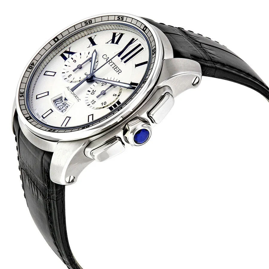 Cartier Calibre de Cartier Automatic Silver Dial Men's Watch W7100046