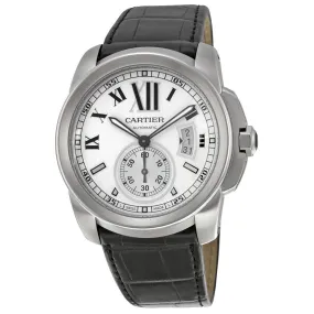 Cartier Calibre De Cartier Silver Dial Men's Watch W7100037