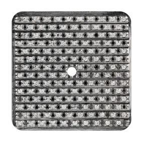 Cartier Santos 100 Large Black and White Diamond Pavé Custom Dial