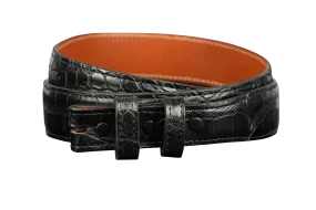 Chacon 1.25" Matte Alligator Tapered Belt Strap