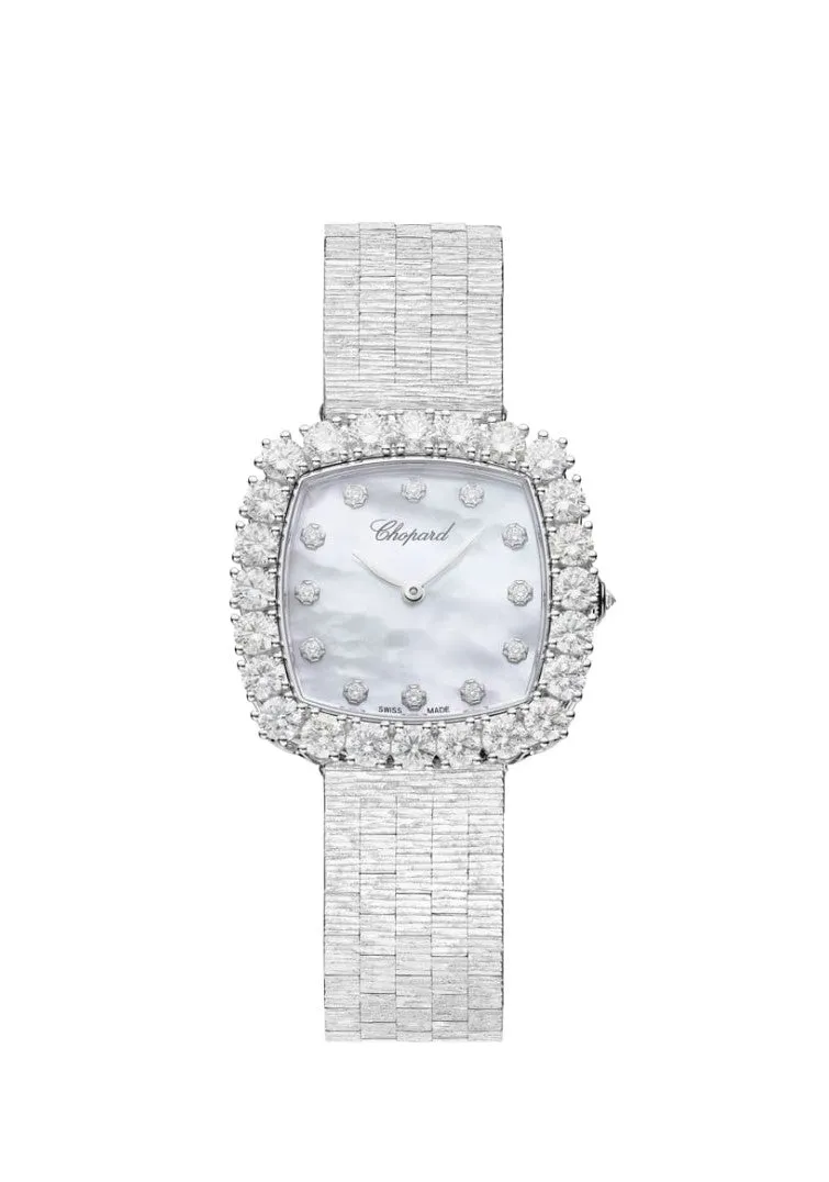 Chopard L’Heure Du Diamant 18K White Gold & Diamonds Ladies Watch