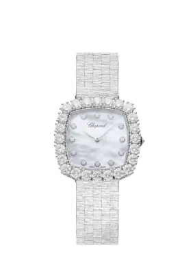 Chopard L’Heure Du Diamant 18K White Gold & Diamonds Ladies Watch