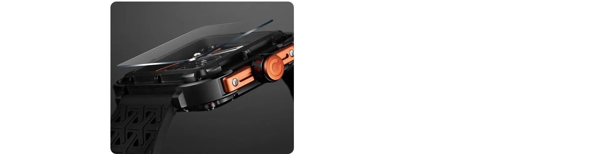 CIGA Design Mechanical Skelton Watch Series X Gorilla Black Orange