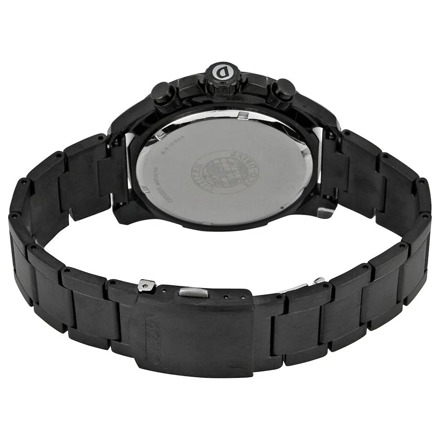 Citizen Drive Brown Dial Chronograph Black IP Stainless Steel Men's Watch AT2275-56X