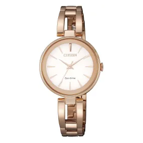 Citizen Eco Drive Ladies Rose Gold Watch EM0639-81A