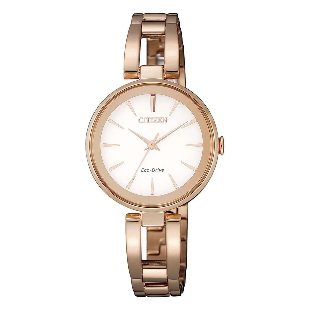 Citizen Eco Drive Ladies Rose Gold Watch EM0639-81A