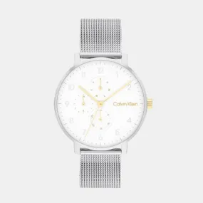 Ck Stun Unisex Silver Multi-Function Mesh Watch 25200405