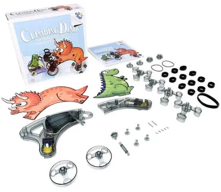 Climbing Triceratops & Hopping T-Rex