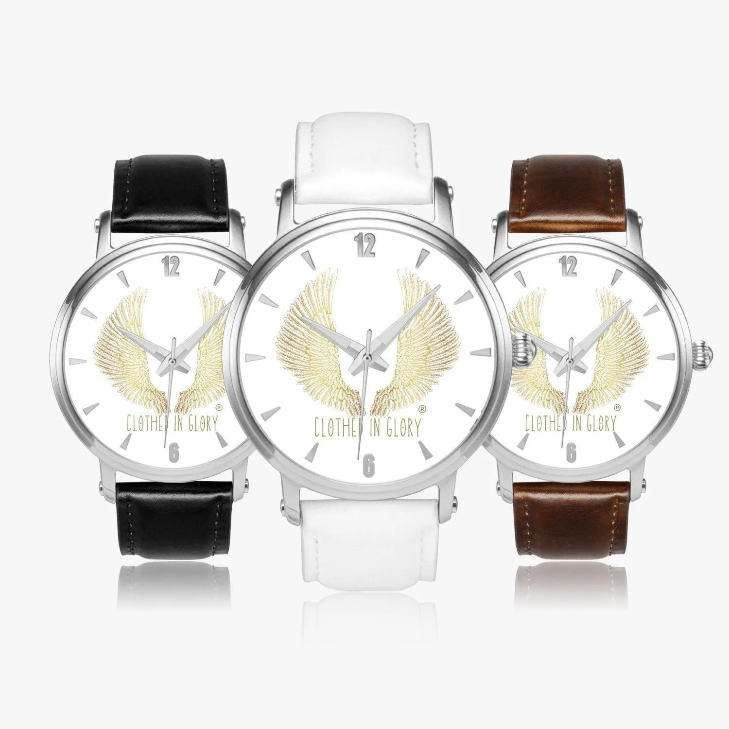 Clothed In Glory 46mm Unisex Automatic Watch (Silver)
