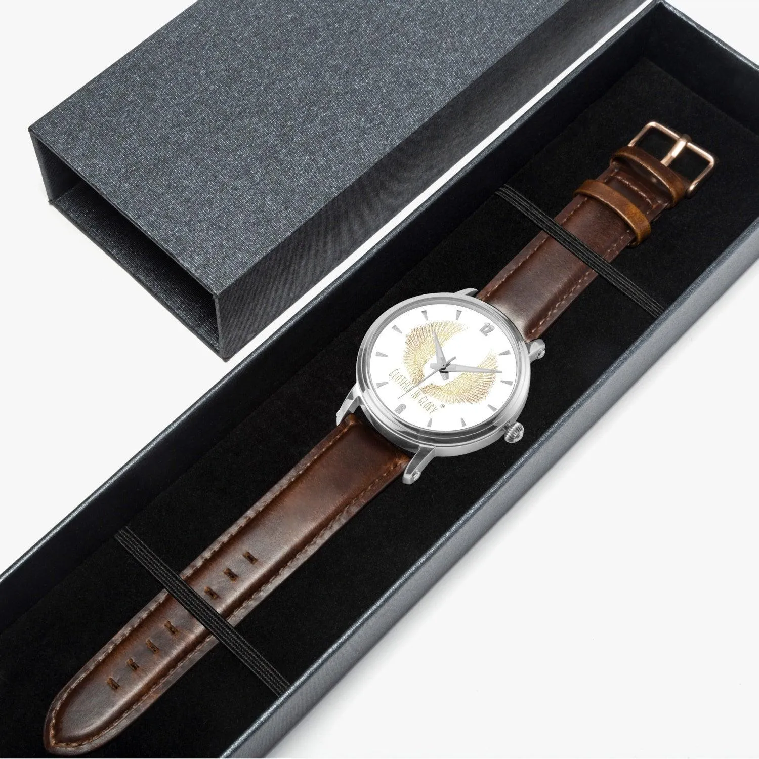Clothed In Glory 46mm Unisex Automatic Watch (Silver)
