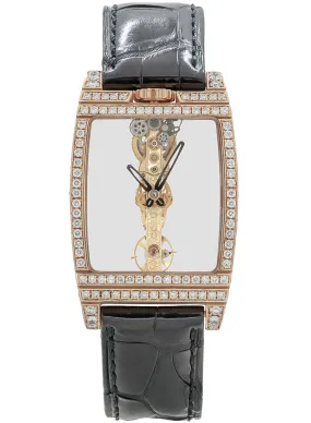 Corum Golden Bridge 18K Rose Gold & Diamonds Lady's Watch