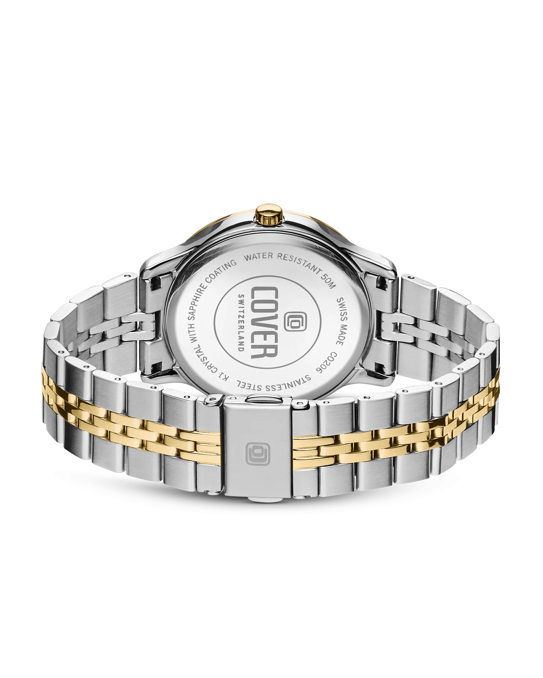 COVER Saraya Crystals Watch White, Bicolor