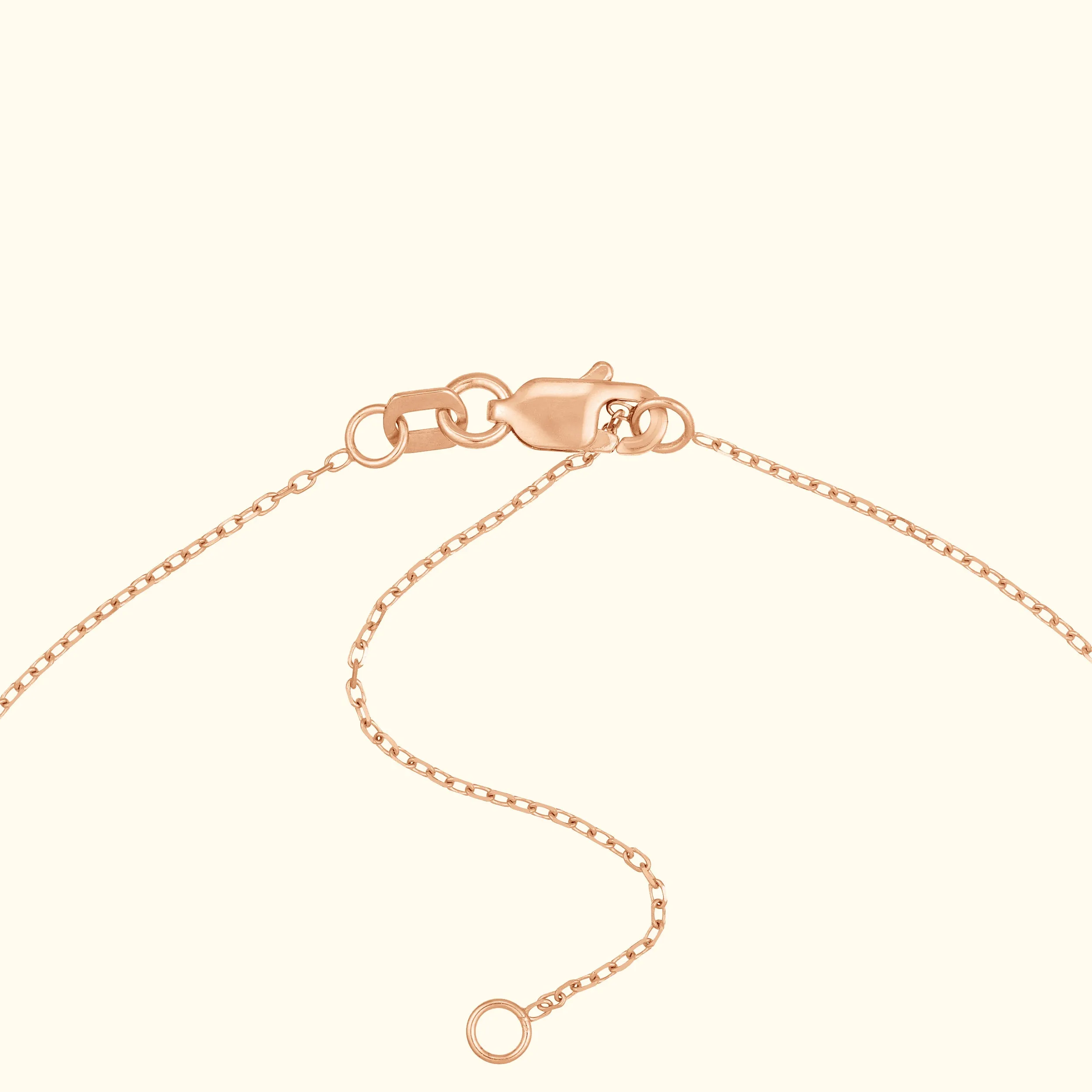 Dancing Block Letters Diamond Bezel Necklace