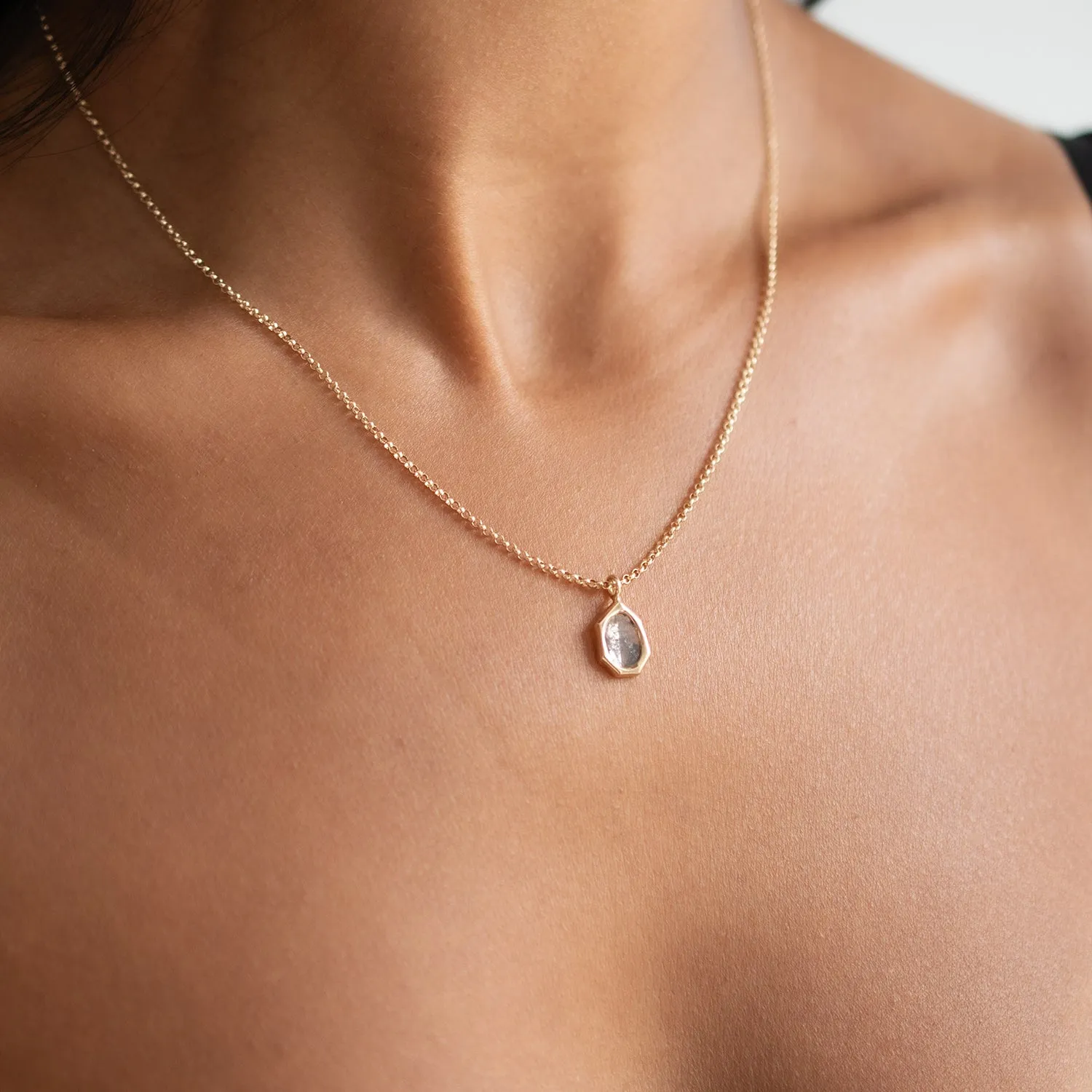 Diamond Slice Geo Necklace