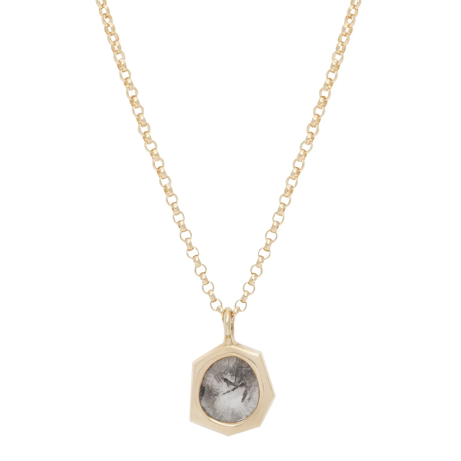 Diamond Slice Geo Necklace