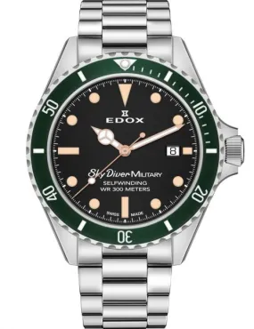 Edox SkyDiver Military Limited Edition 80112 3VM NIBEI
