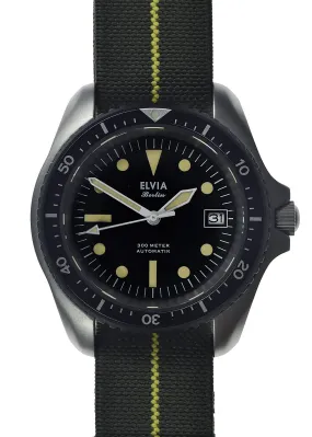 ELVIA Automatic Military Divers Watch with Sapphire Crystal and 24 Jewel Automatic Movement