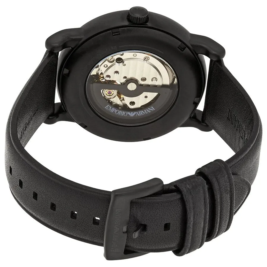 Emporio Armani Chronograph Automatic Black Dial Men's Watch AR60012