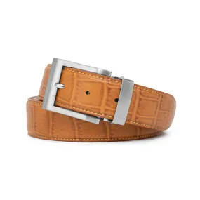 ENGLISH TAN ALLIGATOR BELT
