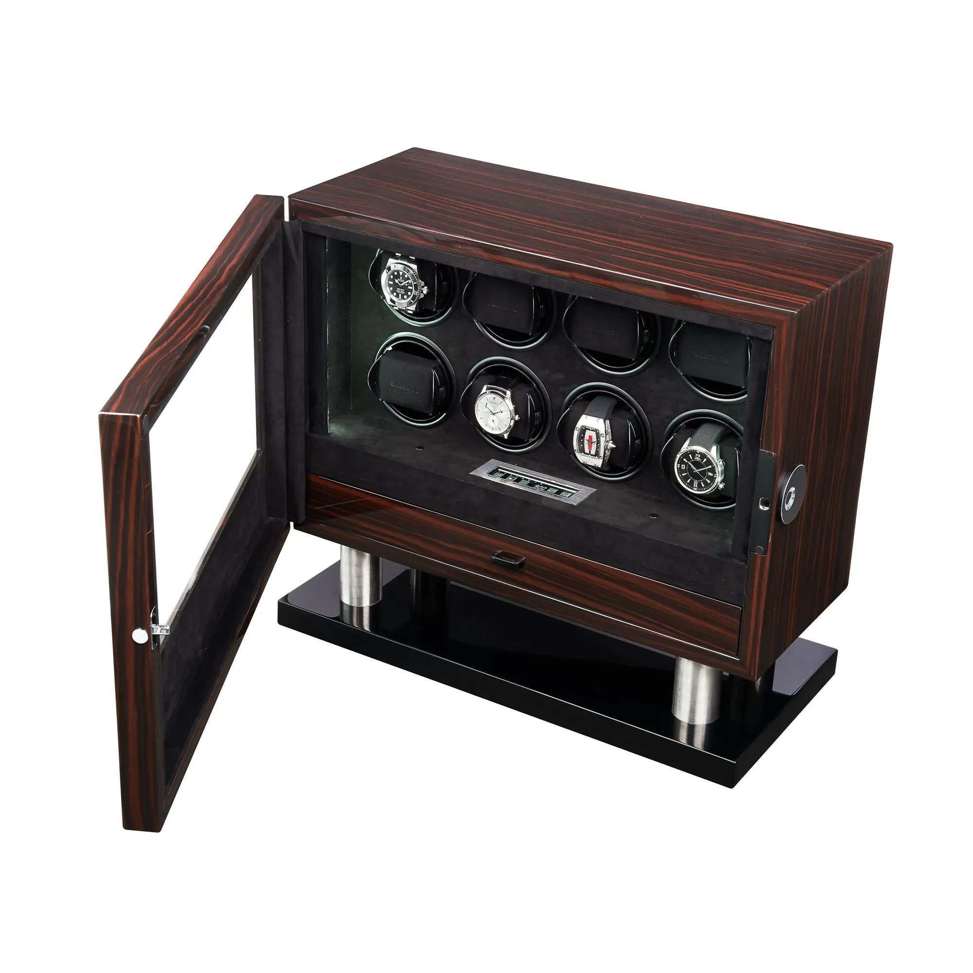 Enigma 8 Fingerprint Ebony US – Watch Winder