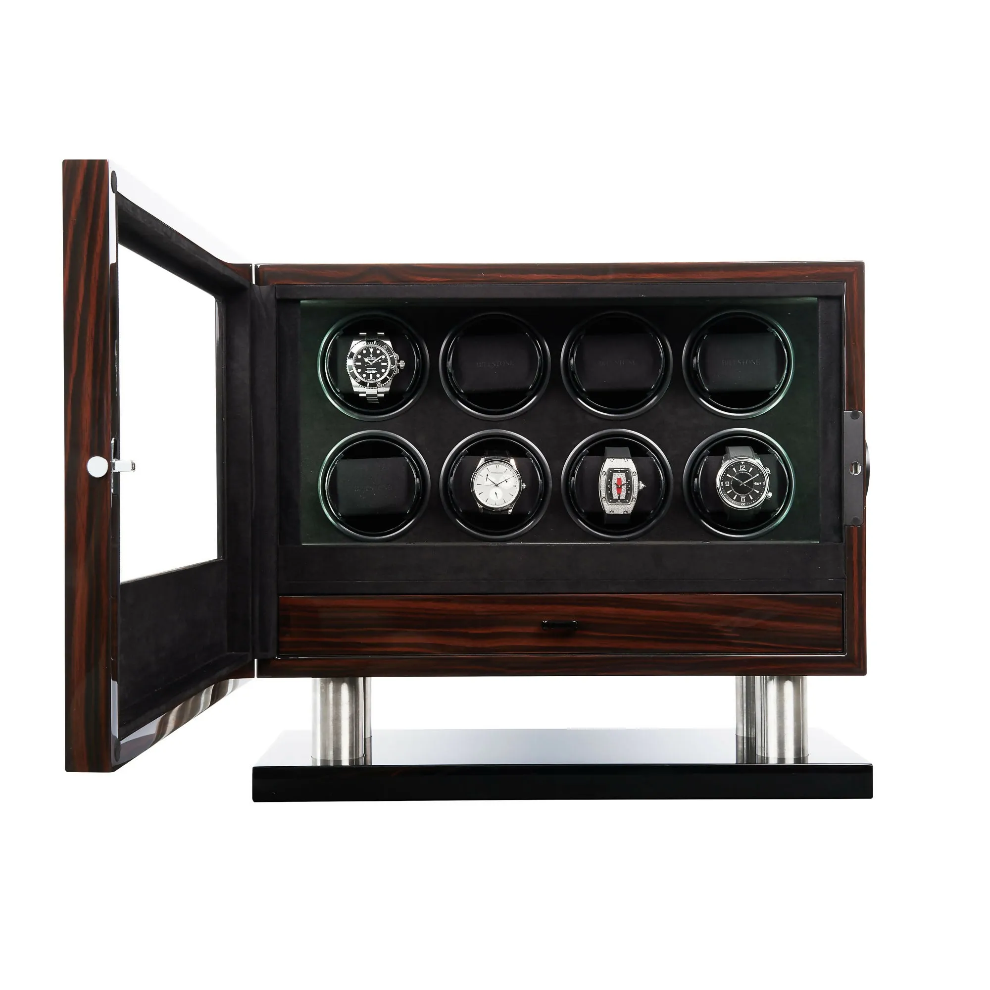 Enigma 8 Fingerprint Ebony US – Watch Winder