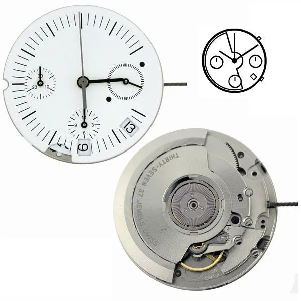 ETA 2894-2 Automatic Chronograph Watch Movement