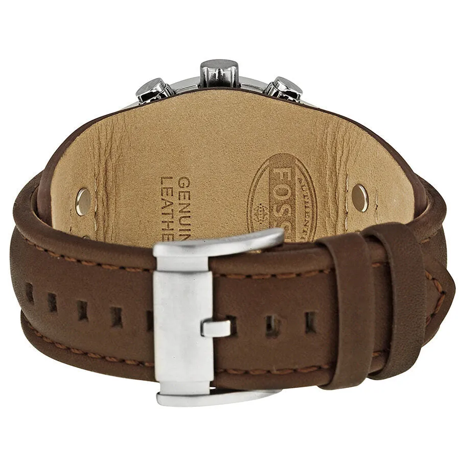 Fossil Coachman Chronograph Black Dial Brown Leather Men's Watch CH2891