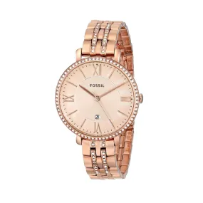 Fossil Ladies Jacqueline Rose Gold Watch ES3546