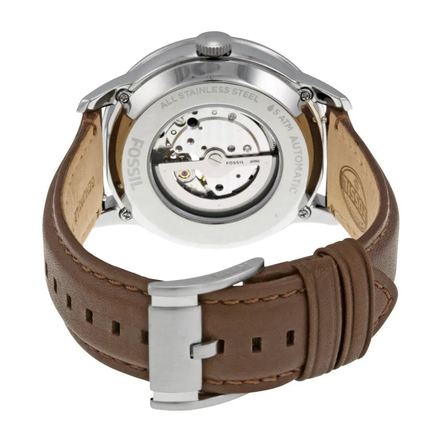 Fossil Townsman Mechanical Black Dial Brown Leather Men's Watch ME3061