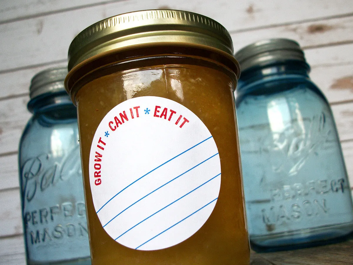Grow it Can it Eat it Canning Labels
