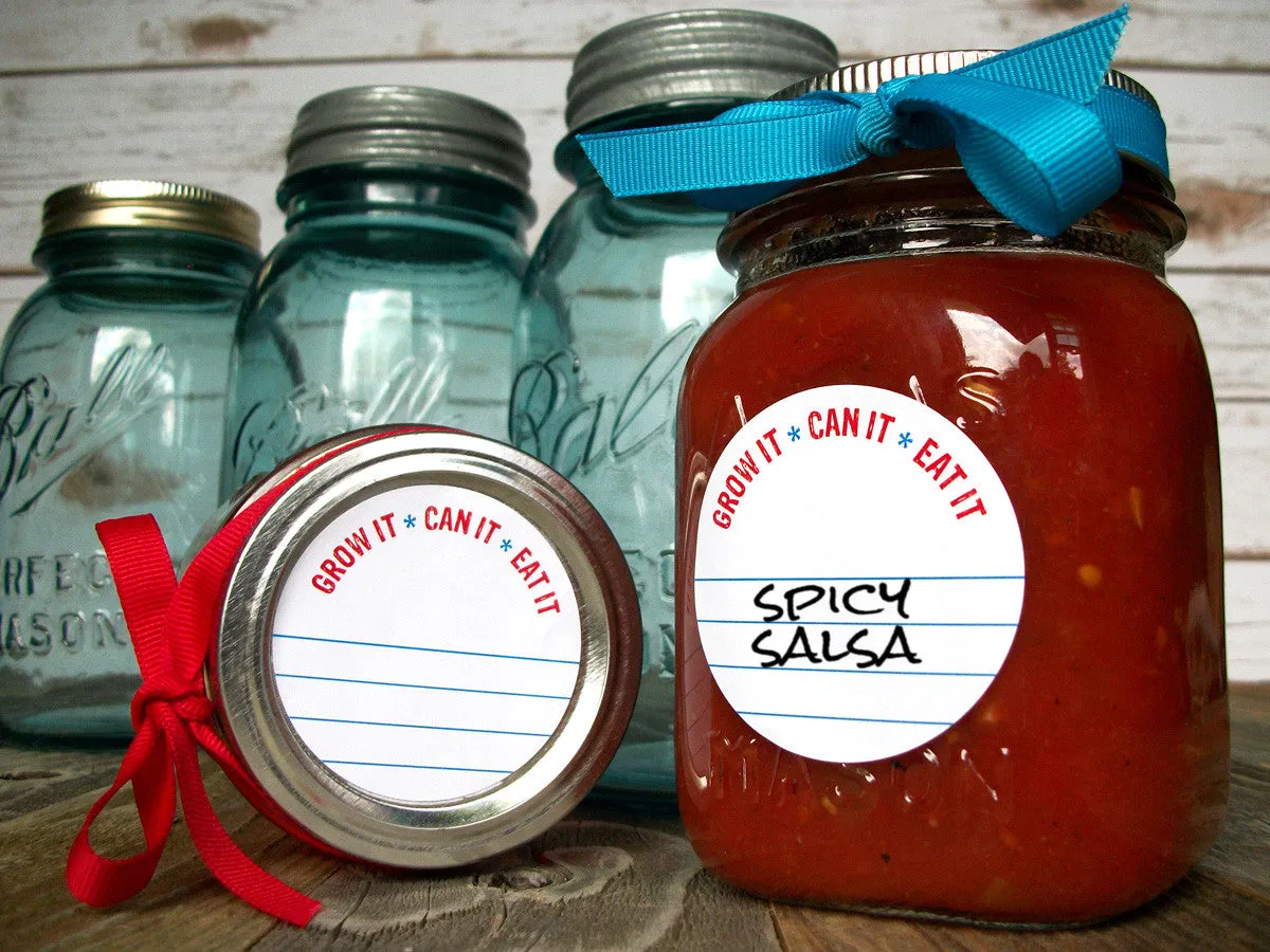 Grow it Can it Eat it Canning Labels