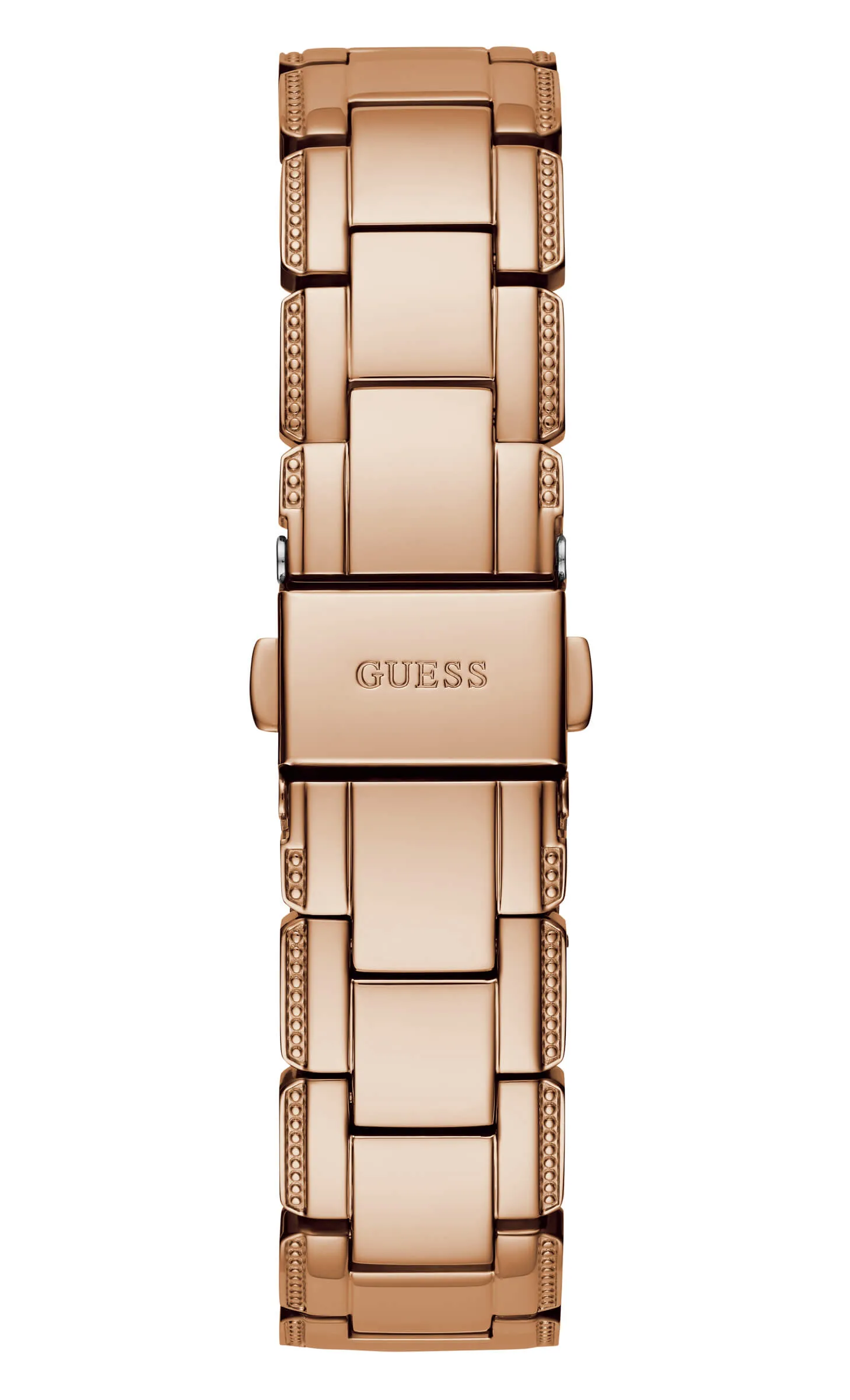 Guess Clear Crystal Rose Gold Watch