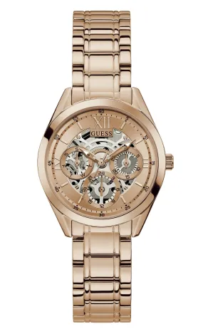 Guess Clear Cut Rose Gold Women's Watch GW0253L3