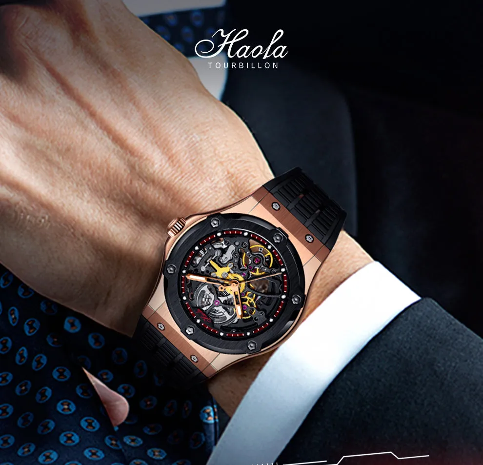 HAOFA Skeleton Watches 80 Hours Power reserve 1913