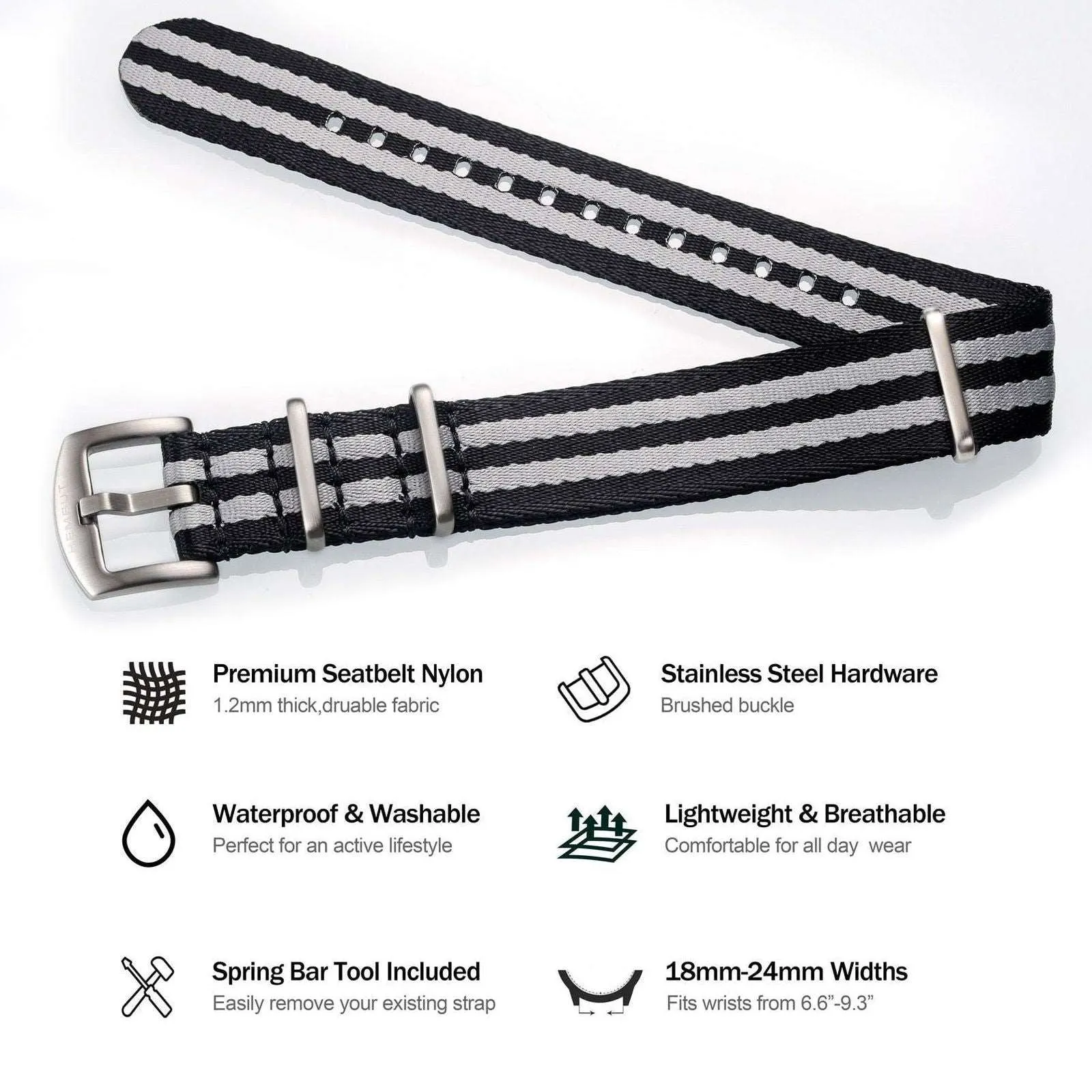 Hemsut Retro Seamaster Replacement Straps