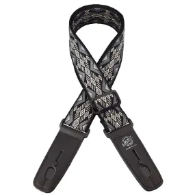 Henry Heller LIS-070-CC 2" Vintage Strap w/ Lock-It, Carbon Canyon