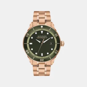 Heritage Men Green Analog Stainless Steel Watch 3650186