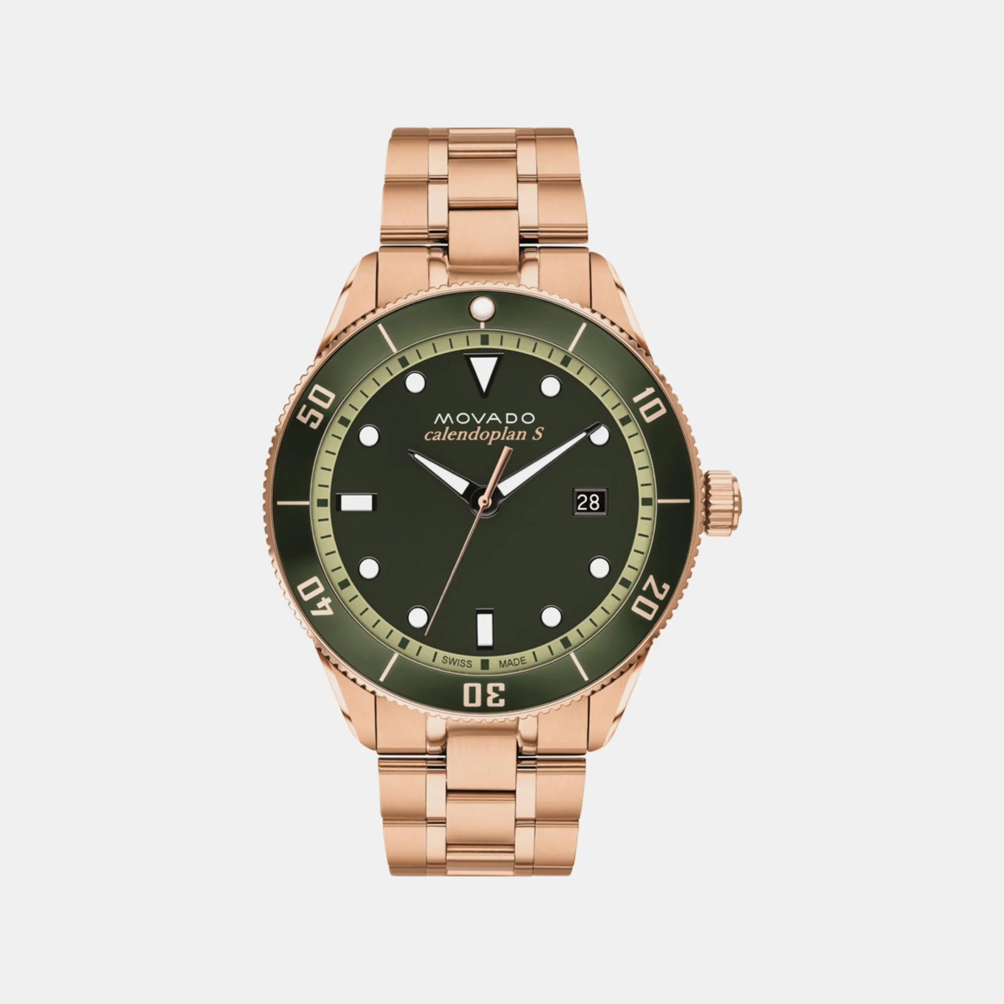 Heritage Men Green Analog Stainless Steel Watch 3650186