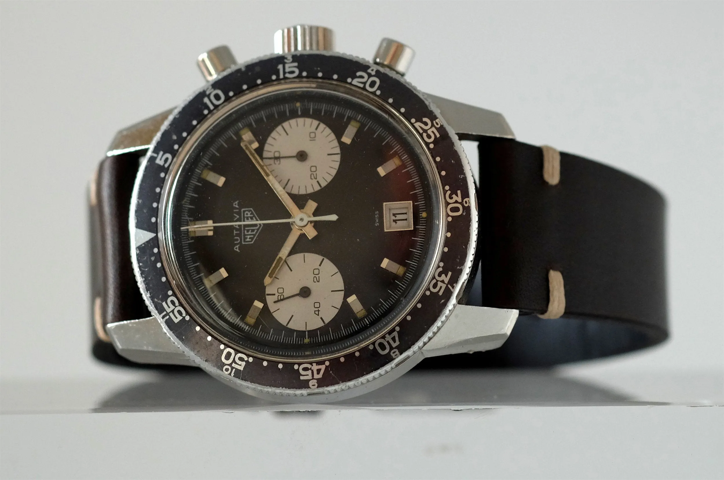 Heuer Autavia Compressor Dato Ref. 7863C